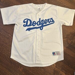 VINTAGE AUTHENTIC RUSSELL ATHLETIC Dodgers Baseball Jersey